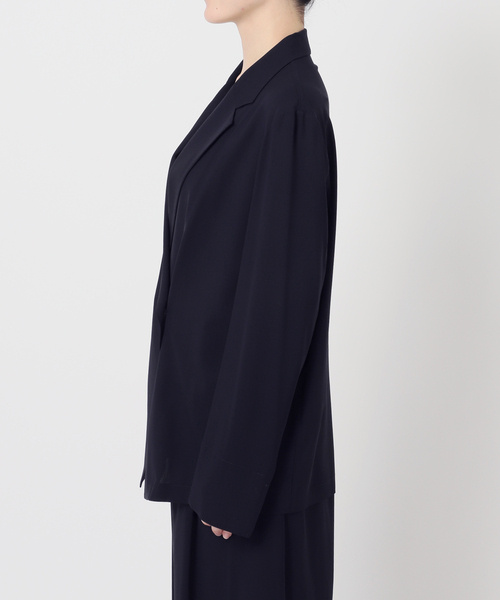 AP STUDIO(エーピーストゥディオ)の「SPWOOLシャツジャケット(テーラードジャケット・レディース・ネイビー/モカ・FREE)」の19枚目の写真