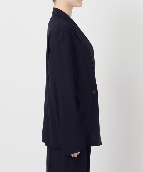 AP STUDIO(エーピーストゥディオ)の「SPWOOLシャツジャケット(テーラードジャケット・レディース・ネイビー/モカ・FREE)」の21枚目の写真