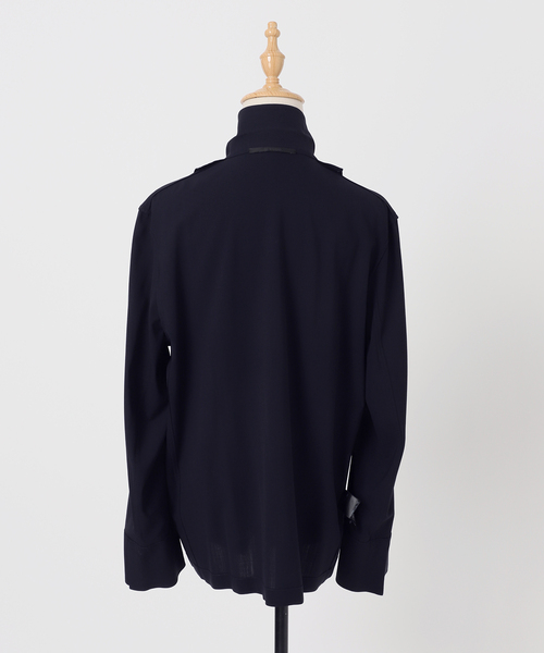 新品　Deuxieme Classe SPWOOL シャツジャケット　ネイビー SPWOOL シャツジャケット（テーラードジャケット）｜Deuxieme Classe