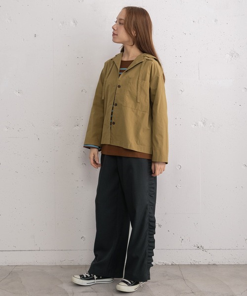 POU DOU DOU（プードゥドゥ）の「サイドフリルイージーパンツ（その他パンツ・レディース・ライトグレー/ボルドー/ダークグレー・3）」の13枚目の写真