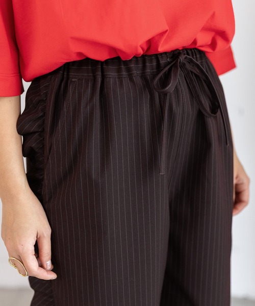 POU DOU DOU（プードゥドゥ）の「サイドフリルイージーパンツ（その他パンツ・レディース・ライトグレー/ボルドー/ダークグレー・3）」の18枚目の写真