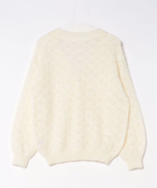 Heather(ヘザー)の「透かし編みチュニックカーディガン 656555(カーディガン/ボレロ・レディース・ピンク/ブルー/アイボリー・FREE)」の13枚目の写真