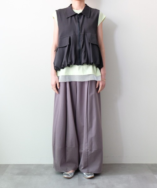 DOLLUPOOPS（ドールアップウップス）の「Cocoon Silhouette Wide Pants(コクーンシルエットワイドパンツ)（その他パンツ・レディース・ブラック/オフホワイト/グレー・FREE）」の20枚目の写真