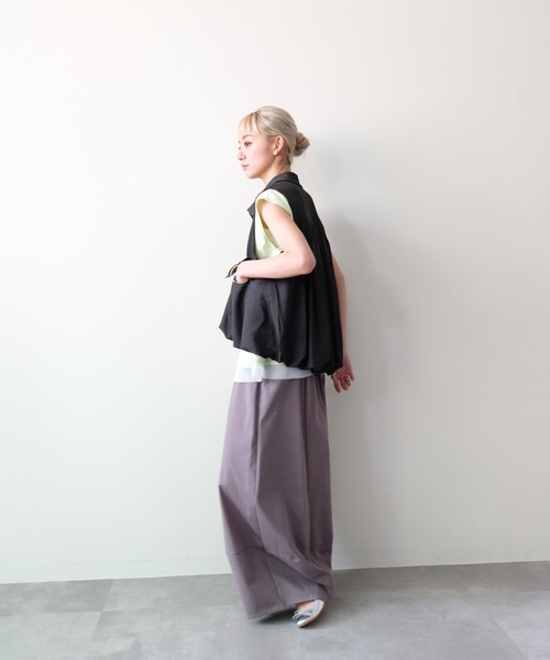 DOLLUPOOPS(ドールアップウップス)の「Cocoon Silhouette Wide Pants(コクーンシルエットワイドパンツ)(その他パンツ・レディース・ブラック/オフホワイト/グレー・FREE)」の13枚目の写真