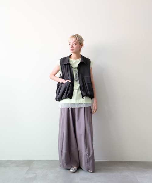 DOLLUPOOPS(ドールアップウップス)の「Cocoon Silhouette Wide Pants(コクーンシルエットワイドパンツ)(その他パンツ・レディース・ブラック/オフホワイト/グレー・FREE)」の12枚目の写真