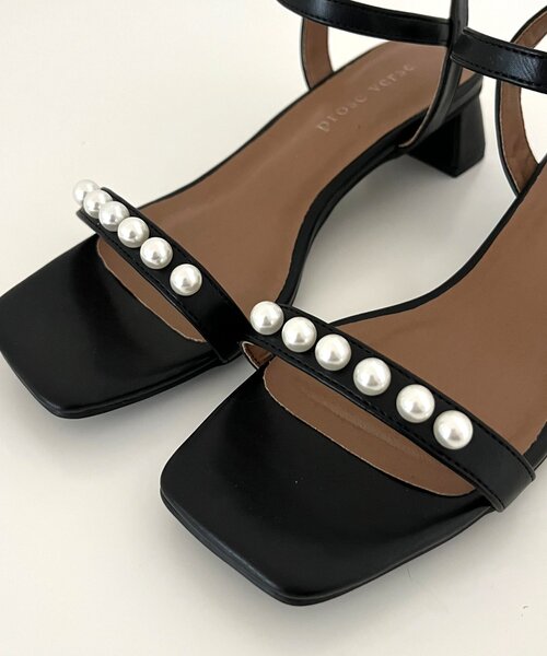 prose verse（プロズヴェール）の「パールヒールサンダル（サンダル・レディース・キャメル/ブラック・LARGE/X-LARGE/MEDIUM/SMALL）」の14枚目の写真