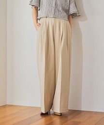 mysty woman | ダブルタックストレートパンツ 660060(スラックス)