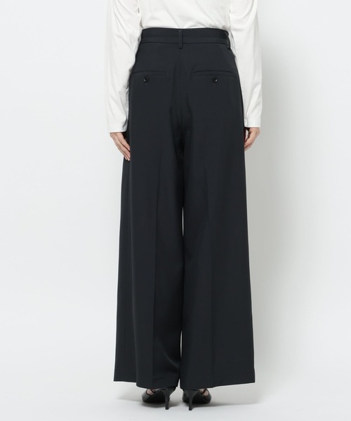 mysty woman（ミスティウーマン）の「ダブルタックストレートパンツ 660060（スラックス・レディース・ベージュ/グリーン系その他/ダークネイビー・SMALL/MEDIUM）」の21枚目の写真