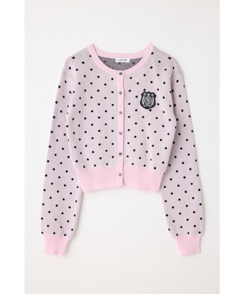 LAGUA GEM（ラグアジェム）の「WAPPEN DOT CROPPED カーディガン