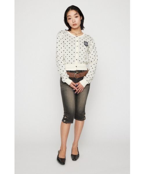 LAGUA GEM（ラグアジェム）の「WAPPEN DOT CROPPED カーディガン