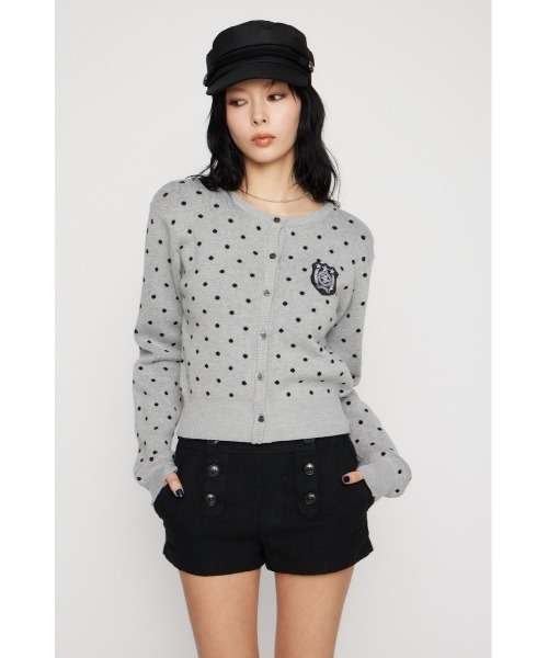 LAGUA GEM（ラグアジェム）の「WAPPEN DOT CROPPED カーディガン