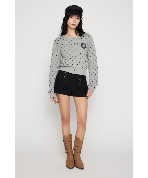 LAGUA GEM（ラグアジェム）の「WAPPEN DOT CROPPED カーディガン