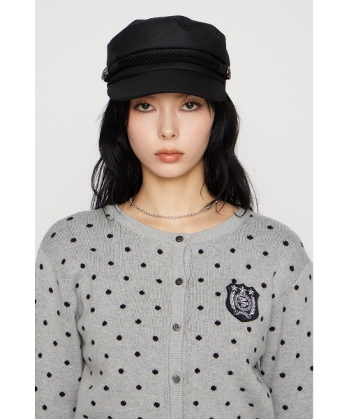 LAGUA GEM（ラグアジェム）の「WAPPEN DOT CROPPED カーディガン