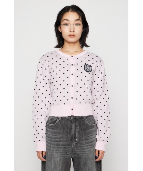 LAGUA GEM（ラグアジェム）の「WAPPEN DOT CROPPED カーディガン