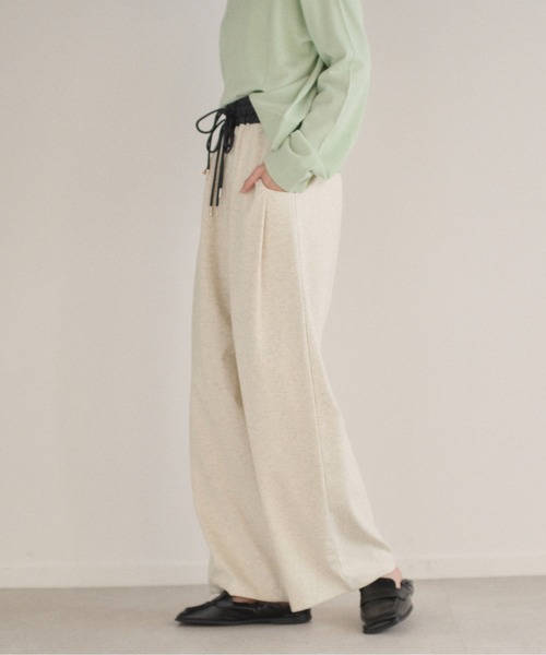 SOYEN（ソイエン）の「ダブルドロストスウェットワイドパンツ/セットアップ可（その他パンツ・レディース・オートミール/チャコール・F）」の22枚目の写真