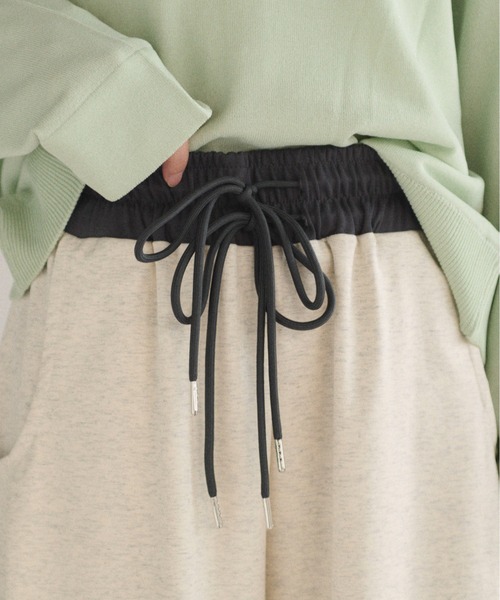 SOYEN（ソイエン）の「ダブルドロストスウェットワイドパンツ/セットアップ可（その他パンツ・レディース・オートミール/チャコール・F）」の17枚目の写真