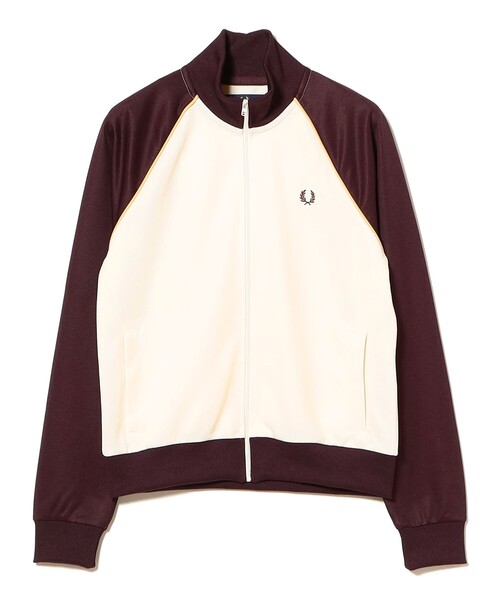 Ray BEAMS(レイビームス)の「FRED PERRY / カラーブロック トラック ジャケット(スウェット・レディース・ナチュラル・10)」の2枚目の写真