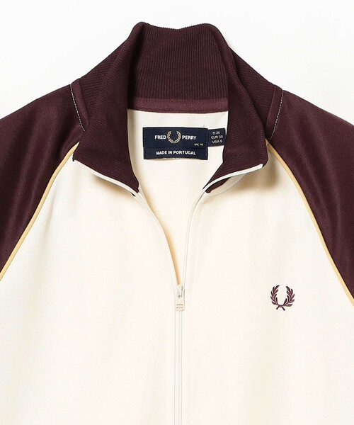 Ray BEAMS(レイビームス)の「FRED PERRY / カラーブロック トラック ジャケット(スウェット・レディース・ナチュラル・10)」の3枚目の写真
