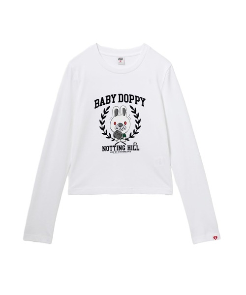 A BATHING APE(アベイシングエイプ)の「BABY DOPPY PRINTED LS TEE(Tシャツ/カットソー・レディース・グレー/ホワイト・SMALL/X-SMALL)」の2枚目の写真
