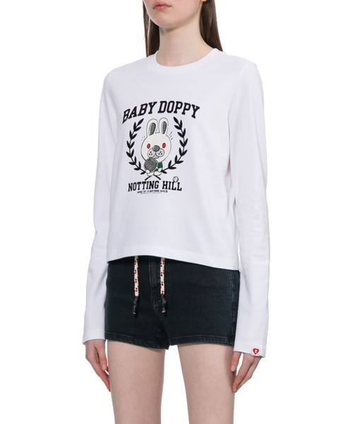 A BATHING APE(アベイシングエイプ)の「BABY DOPPY PRINTED LS TEE(Tシャツ/カットソー・レディース・グレー/ホワイト・SMALL/X-SMALL)」の5枚目の写真
