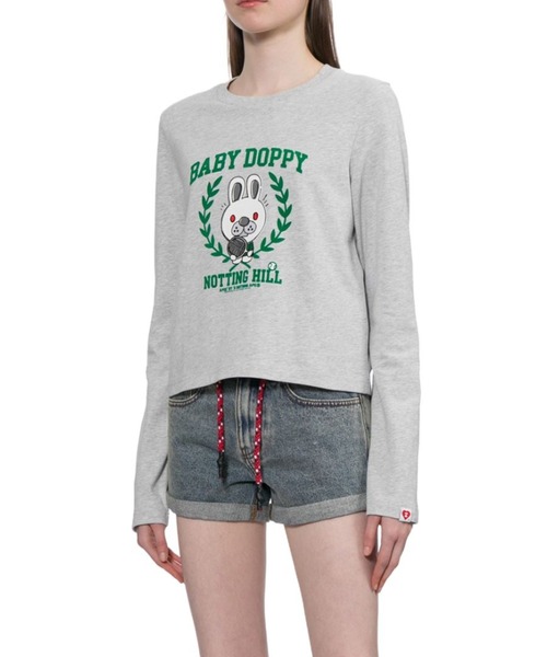A BATHING APE(アベイシングエイプ)の「BABY DOPPY PRINTED LS TEE(Tシャツ/カットソー・レディース・グレー/ホワイト・SMALL/X-SMALL)」の6枚目の写真