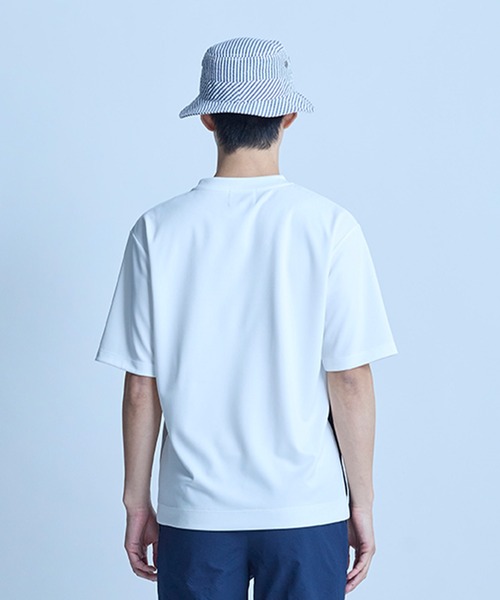 UNION STATION（ユニオンステーション）の「シアサッカーバケットハット（ハット・メンズ・ホワイト×ネイビー/ブラック・FREE）」の7枚目の写真