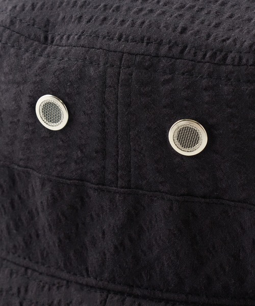 UNION STATION（ユニオンステーション）の「シアサッカーバケットハット（ハット・メンズ・ホワイト×ネイビー/ブラック・FREE）」の18枚目の写真