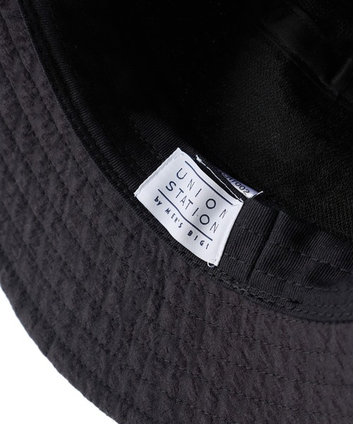 UNION STATION（ユニオンステーション）の「シアサッカーバケットハット（ハット・メンズ・ホワイト×ネイビー/ブラック・FREE）」の20枚目の写真