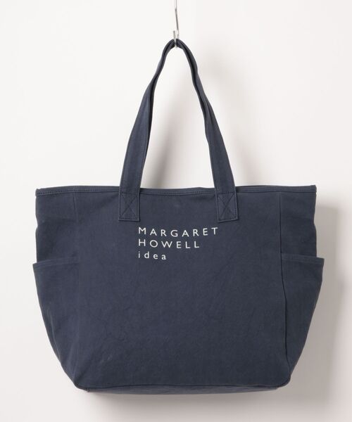 MARGARET HOWELL idea（マーガレット・ハウエルアイデア）の「MARGARET HOWELL idea（マーガレット・ハウエル アイデア）　ワーバートン　トート（トートバッグ・レディース・ネイビー/キナリ/ライトグレー/レンガ・FREE）」の4枚目の写真