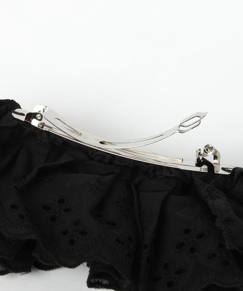 LOWRYS FARM（ローリーズファーム）の「スカラップレースバレッタ 647325（バレッタ/ヘアクリップ・レディース・ブラウン/オフホワイト/ブラック・FREE）」の8枚目の写真