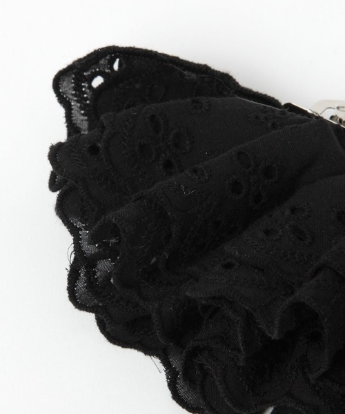 LOWRYS FARM（ローリーズファーム）の「スカラップレースバレッタ 647325（バレッタ/ヘアクリップ・レディース・ブラウン/オフホワイト/ブラック・FREE）」の6枚目の写真