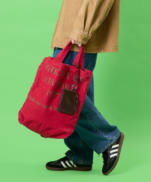 CONTROL FREAK / CTFK(コントロールフリーク)の「CONTROL FREAK / CTFK(コントロールフリーク)WASHED LOGOトート(トートバッグ・レディース・ブラウン/ブルー/レッド/レオパード/グレー・FREE)」の4枚目の写真