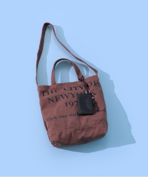 CONTROL FREAK / CTFK（コントロールフリーク）の「CONTROL FREAK(コントロールフリーク)WASHED LOGOトート（トートバッグ・レディース・ブラウン/ブルー・FREE）」の9枚目の写真