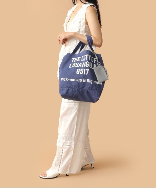 CONTROL FREAK / CTFK（コントロールフリーク）の「CONTROL FREAK(コントロールフリーク)WASHED LOGOトート（トートバッグ・レディース・ブラウン/ブルー・FREE）」の11枚目の写真