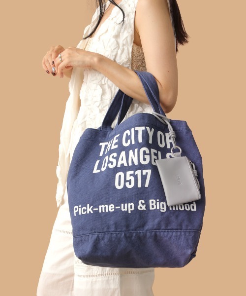 CONTROL FREAK / CTFK（コントロールフリーク）の「CONTROL FREAK(コントロールフリーク)WASHED LOGOトート（トートバッグ・レディース・ブラウン/ブルー・FREE）」の14枚目の写真