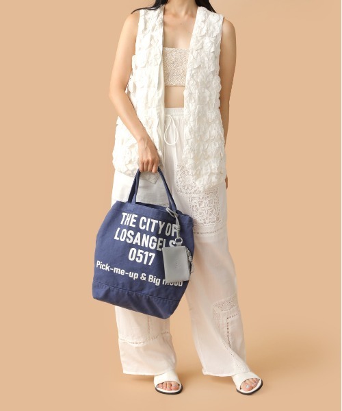 CONTROL FREAK / CTFK（コントロールフリーク）の「CONTROL FREAK(コントロールフリーク)WASHED LOGOトート（トートバッグ・レディース・ブラウン/ブルー・FREE）」の15枚目の写真