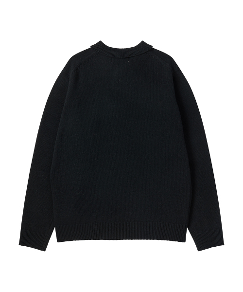 Beyond Closet（-）の「[COLLECTION LINE] ヘリテージポロウールニットブラック（ニット/セーター・メンズ・その他・LARGE/MEDIUM）」の3枚目の写真