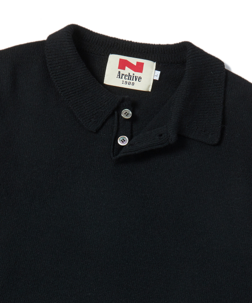 Beyond Closet（-）の「[COLLECTION LINE] ヘリテージポロウールニットブラック（ニット/セーター・メンズ・その他・LARGE/MEDIUM）」の5枚目の写真