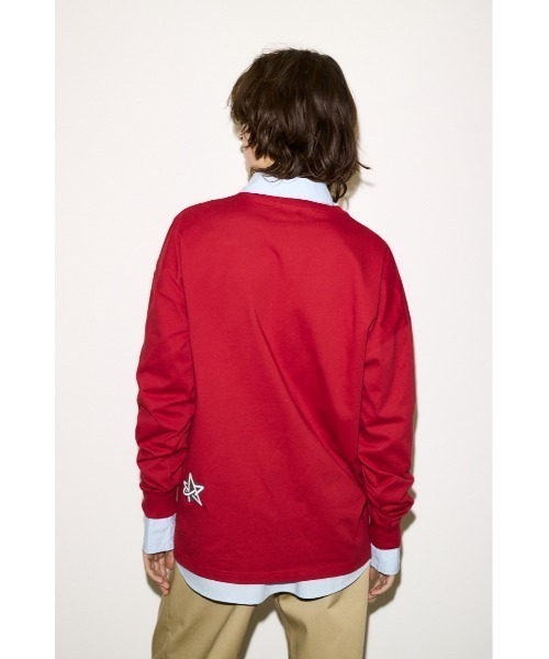 SLY(スライ)の「ESQWE LOGO L/S TOPSTHROW エスクェロゴロングスリーブトップス 春服(Tシャツ/カットソー・レディース・ブラック系その他2/ホワイト/レッド・FREE)」の9枚目の写真