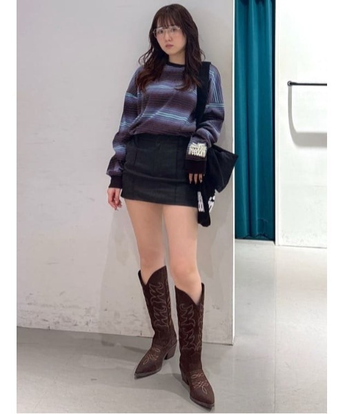 SLY(スライ)の「ESQWE LOGO L/S TOPSTHROW エスクェロゴロングスリーブトップス 春服(Tシャツ/カットソー・レディース・ブラック系その他2/ホワイト/レッド・FREE)」の11枚目の写真