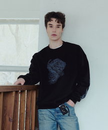 MODNINE（モディナイン）の「Sun Down 01 Gray - Sweat Shirt（スウェット）」