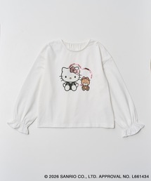 ハローキティコラボ（ハローキティコラボ）の「【KIDS/キッズ】【ROPE' PICNIC×ハローキティ】スパンコールロングスリーブTシャツ（Tシャツ/カットソー）」