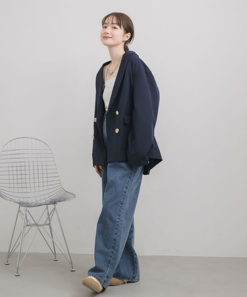 RETRO GIRL（レトロガール）の「【セットアップ対応】金釦テーラードJK（テーラードジャケット・レディース・ライトグレー/ベージュ/ブルー・FREE）」の17枚目の写真