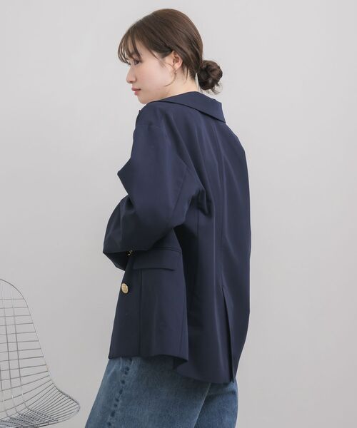 RETRO GIRL（レトロガール）の「【セットアップ対応】金釦テーラードJK（テーラードジャケット・レディース・ライトグレー/ベージュ/ブルー・FREE）」の12枚目の写真