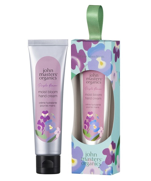 john ｍasters organics（ジョンマスターオーガニック）の「パーツケアギフト（パープルフラワー）【限定ショッパー付き】（ボディケアキット/ギフトセット・レディース・パープル・FREE）」の2枚目の写真
