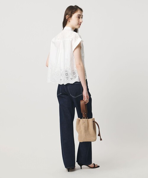 TICCA(ティッカ)の「<TICCA>レース フレンチスリーブ シャツ(シャツ/ブラウス・レディース・ブラック/ホワイト・FREE)」の11枚目の写真