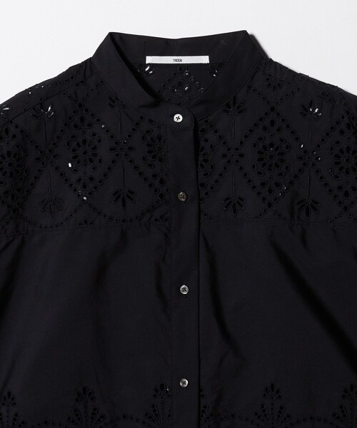 TICCA(ティッカ)の「<TICCA>レース フレンチスリーブ シャツ(シャツ/ブラウス・レディース・ブラック/ホワイト・FREE)」の17枚目の写真