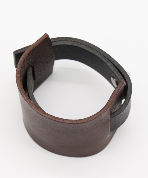 Jieda（ジエダ）の「NL × JIEDA LEATHER BRACELET（ブレスレット・メンズ・ブラウン/ブラック・ONESIZE）」の7枚目の写真