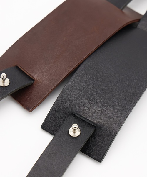 Jieda（ジエダ）の「NL × JIEDA LEATHER BRACELET（ブレスレット・メンズ・ブラウン/ブラック・ONESIZE）」の13枚目の写真