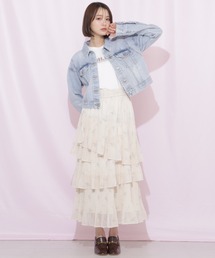 JILL by JILL STUART（ジルバイジルスチュアート）の「プリーツランダムティアードスカート（スカート）」